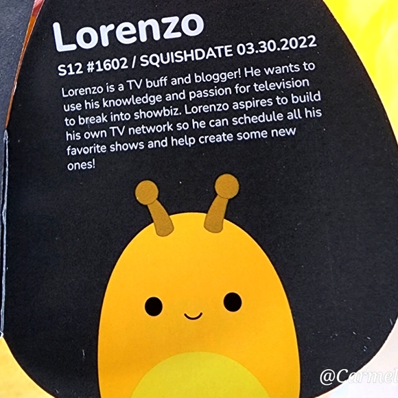 LORENZO 🍌 SELECT SERIES Banana Slug w/Gold Spots Original Squishmallow NWT - Picture 4 of 8